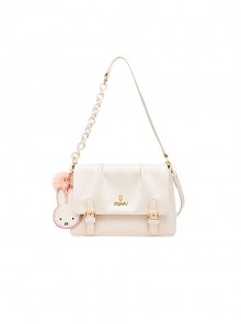 Pure Color PU Folds Fashion Underarm Bag Cute Pendant Sweet Lolita Cambridge Bag