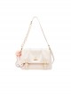 Pure Color PU Folds Fashion Underarm Bag Cute Pendant Sweet Lolita Cambridge Bag