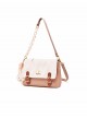 Pure Color PU Folds Fashion Underarm Bag Cute Pendant Sweet Lolita Cambridge Bag