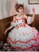 Snow Night Rose Series Flower Married Lolita Gorgeous Dress Rose Petal Heavy Industry Classic Lolita Sleeveless Dress