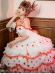 Snow Night Rose Series Flower Married Lolita Gorgeous Dress Rose Petal Heavy Industry Classic Lolita Sleeveless Dress