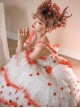 Snow Night Rose Series Flower Married Lolita Gorgeous Dress Rose Petal Heavy Industry Classic Lolita Sleeveless Dress