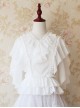 Butter Series V-Neck Flying Sleeve Elegant Mid-Sleeve Classic Lolita Shirt