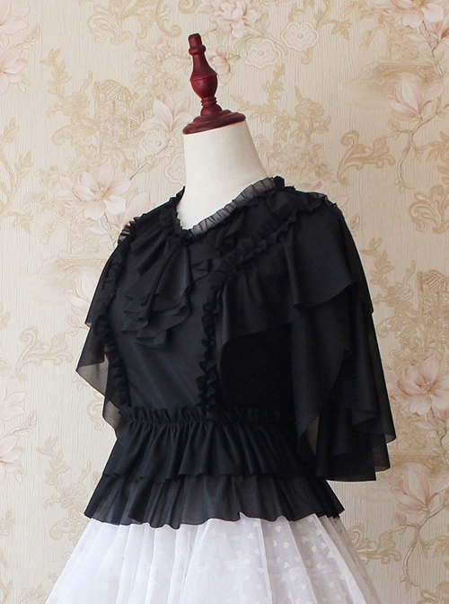 Butter Series V-Neck Flying Sleeve Elegant Mid-Sleeve Classic Lolita Shirt