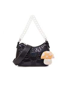 Laser Light Sense Material Cute Embroidery Portable All-Match Fashion Casual Sweet Lolita Shoulder Messenger Bag