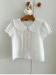 Rabbit Ear Doll Collar White Lace Sweet Lolita Kids Shirt