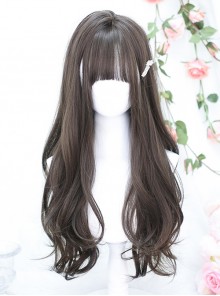 Full Head Cover Long Curly Natural Long Hair Classic Lolita Wig