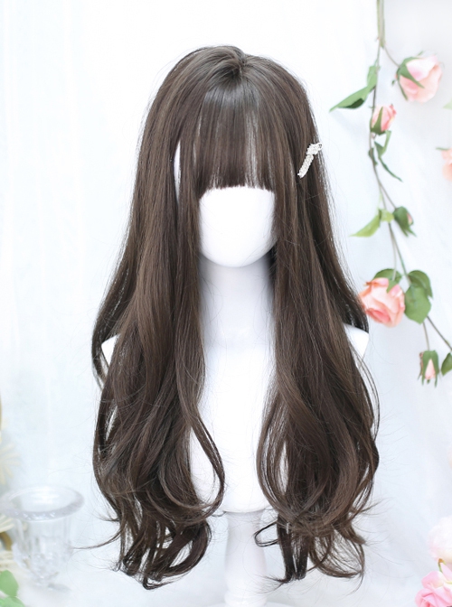 Full Head Cover Long Curly Natural Long Hair Classic Lolita Wig