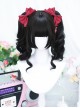 Coconut Milk Series Double Ponytail Girly Air Bangs Short Hair Modification Face Sweet Lolita Wig