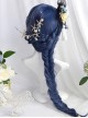 Water Ripple Blue Purple Air Bangs Long Curly Hair Classic Lolita Wig