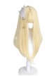 Snow Rabbit Series Golden Princess All-Match Long Curly Hair Classic Lolita Wig