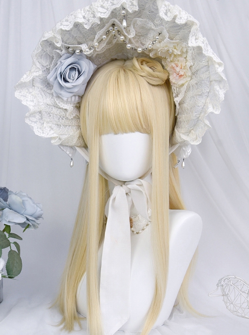 Snow Rabbit Series Golden Princess All-Match Long Curly Hair Classic Lolita Wig