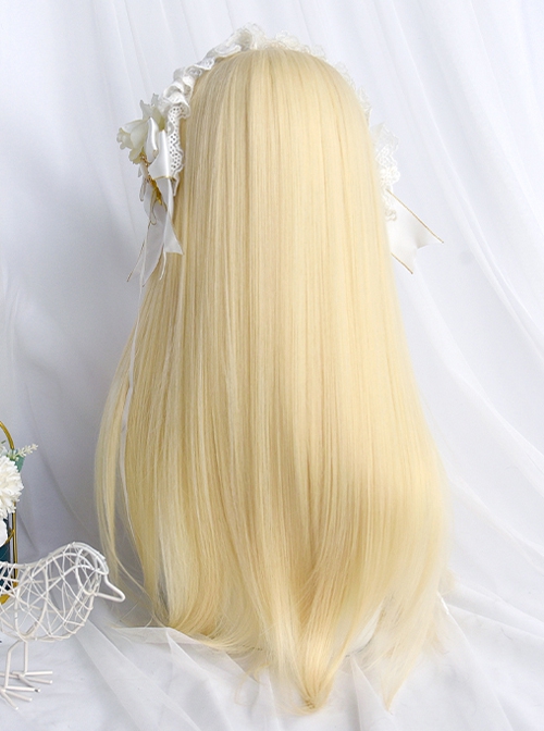 Snow Rabbit Series Golden Princess All-Match Long Curly Hair Classic Lolita Wig
