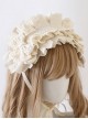 Antique Doll Collection Multilayer Cotton Lace Headband Bow Decoration Sweet Lolita Headband