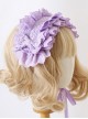 Antique Doll Collection Multilayer Cotton Lace Headband Bow Decoration Sweet Lolita Headband