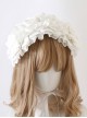 Antique Doll Collection Multilayer Cotton Lace Headband Bow Decoration Sweet Lolita Headband