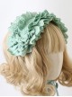 Antique Doll Collection Multilayer Cotton Lace Headband Bow Decoration Sweet Lolita Headband