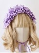 Antique Doll Collection Multilayer Cotton Lace Headband Bow Decoration Sweet Lolita Headband