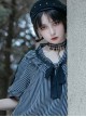 Black Checkered Star Tassel Choker Punk Lolita Necklace