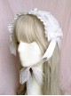 Pure Color Lace Bowknot Decoration Daily Versatile Sweet Lolita Headband