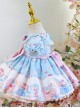 Bear Print Bowknot Decoration Cute Doll Dress Sweet Lolita Kids Dress