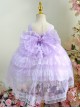 Purple Lace Large Trailing Exquisite Embroidery Three-Dimensional Flower Decoration Classic Lolita Kids Sleeveless Dress