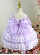 Purple Lace Large Trailing Exquisite Embroidery Three-Dimensional Flower Decoration Classic Lolita Kids Sleeveless Dress