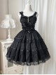 Romantic Party Series Pearl Chain Bowknot Lace Decorative Sweet Lolita Sleeveless Dress