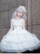 Romantic Party Series Pearl Chain Bowknot Lace Decorative Sweet Lolita Sleeveless Dress