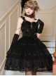 Romantic Party Series Pearl Chain Bowknot Lace Decorative Sweet Lolita Sleeveless Dress