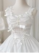 Romantic Party Series Pearl Chain Bowknot Lace Decorative Sweet Lolita Sleeveless Dress