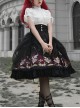 Decameron Series High-Waist Exquisite Printed Organza Three-Dimensional Stitching Ruffled Classic Lolita Skirt