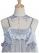 Little Mermaid Series Pearl Chain Decorated Lace Fairy Elegant Classic Lolita Sleeveless Dress