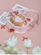 Little Fox Series Exquisite Embroidery Pearl Chain Decorative Mushroom Pendant Hanfu Handbag