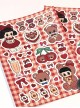 Kawaii Fashion Cherry Bears Cute Waterproof Decrorational Stickers