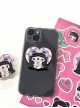 Kawaii Fashion Cute Twins With Cat Ears Pop Socket Mobile Phone Holder