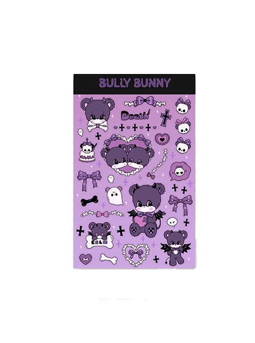 Kawaii Fashion Bones And Bears Pastel Goth Cute Creepy DIY Sticker