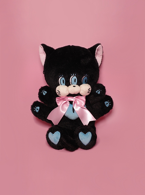 Goth Triclops Multi-Armed Kawaii Fashion Spider Kitty Plush Doll Crossbody Bag