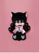 Goth Triclops Multi-Armed Kawaii Fashion Spider Kitty Plush Doll Crossbody Bag