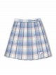 Kawaii Fashion Plus Size Blue Sanrio Cinnamoroll Japanese Schoolgirl JK Seifuku 48CM Pleated Plaid Skirt