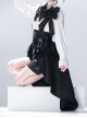 Rabbit Theater Series Jacquard Version Female Black Lolita Ouji Fashion Shoulder Straps Waist Cincher Underbust Dress