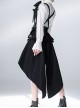 Rabbit Theater Series Jacquard Version Female Black Lolita Ouji Fashion Shoulder Straps Waist Cincher Underbust Dress