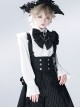 Rabbit Theater Series Victorian Long Sleeves Jacquard Version Lolita Ouji Fashion Poet Sleeves White Ruffled Shirt