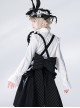Rabbit Theater Series Victorian Long Sleeves Jacquard Version Lolita Ouji Fashion Poet Sleeves White Ruffled Shirt