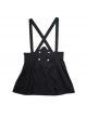 American Hot Girls College Series College Style Kawaii Fashion Plus Size Sweet Elastic Button Slimming Black Back Strap Skirt Inner Short Pants