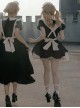 Kiss Kiss Series Cute Doll Collar Puff Sleeve Design Simple Maid Outfit Sweet Lolita Short Sleeved Dress