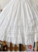 Miss Hill Series Backless Binding Band Design Elegant White Daily Classic Lolita Short Sleeve Dress