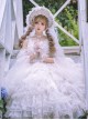 Dream Waltz Series White Chiffon Girl Gorgeous Tea Party Elegant Classic Lolita Sleeveless Dress