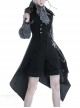 Red Shadow Series Irregular Retro Lolita Medieval Ouji Fashion Black Vest