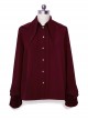 Floating Light Phantom Series Ouji Fashion Irregular Pointed Collar Design Ruffled Long Sleeve Shirt